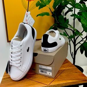 Lacoste Kids Sneakers - Lerond Black/White - Size 3
